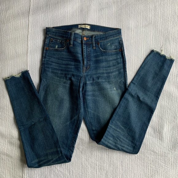 Madewell 9" High-Rise Skinny Jeans in Allegra Wash: Rip and Repair Edition - Picture 4 of 7